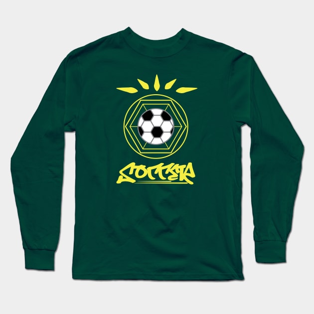 Soccer - Football In Unity Yellow Long Sleeve T-Shirt by ulunkz